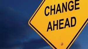 Change ahead Sign