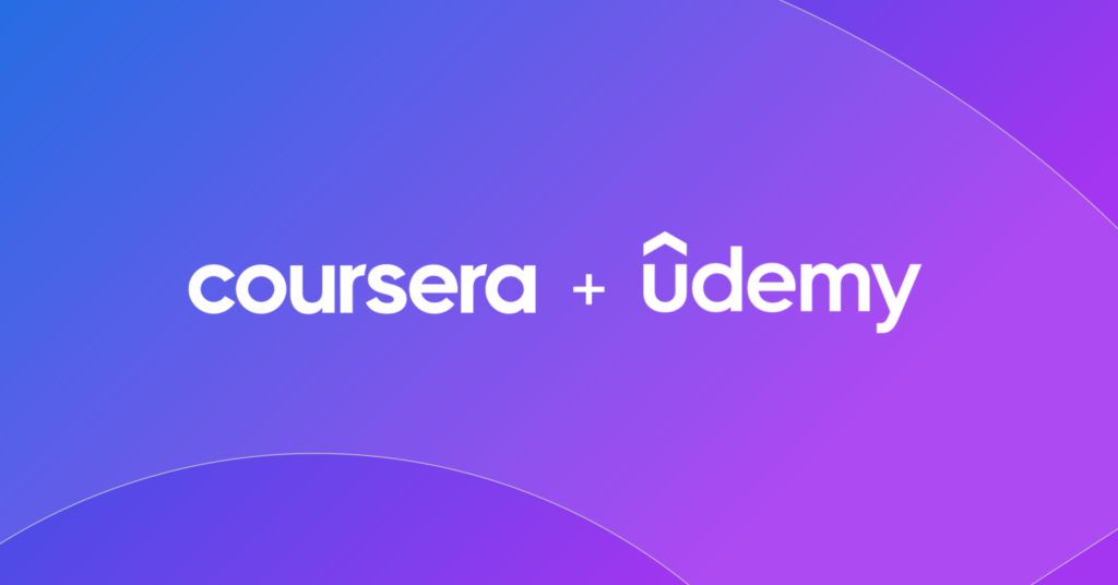 Coursera and Udemy logos
